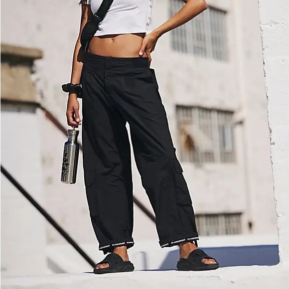 FP Movement by Free People Pants - FP Movement by Free People mesmerize me hiking cargo pants S black